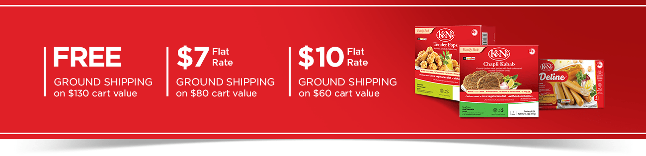 $10 flat rate shipping on $60 cart value $7 flat rate shipping on $80 cart value FREE shipping on $130 cart value